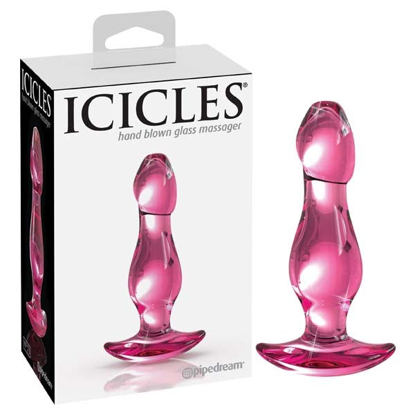 ICICLES NO. 73 - PINK GLASS BUTT PLUG