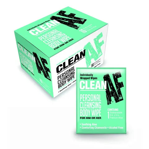 Clean AF Personal Cleansing Wipes - 16 Pack