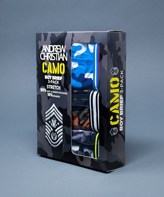 Camo Boy 3-Pack Almost Naked Brief