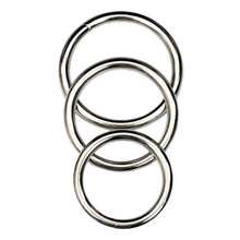 Load image into Gallery viewer, SILVER METAL COCK RING SET 3 PACK
